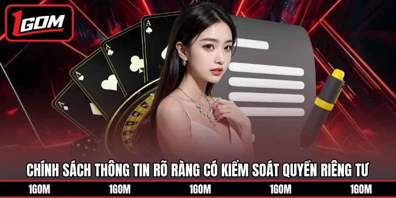 Chính sách thông tin rõ ràng có kiểm soát quyền riêng tư